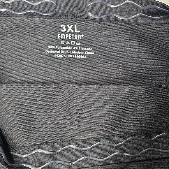 Empetua High-Waisted Shaping Leggings Black NWT Plus Size 3XL - Picture 6 of 11